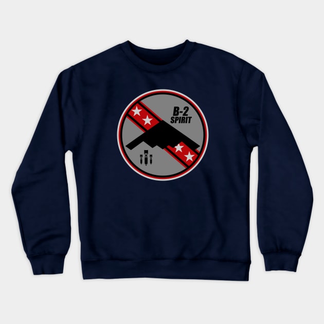 B-2 Spirit Patch Crewneck Sweatshirt by Tailgunnerstudios